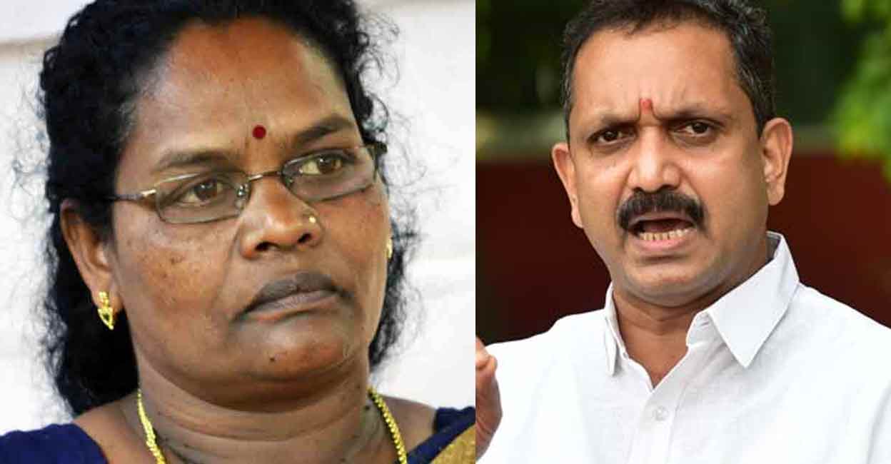C K Janu and K Surendran. File photo