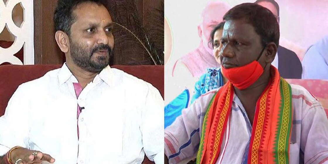 k-sundara-k-surendran K Surendran (left), Sundara (right)