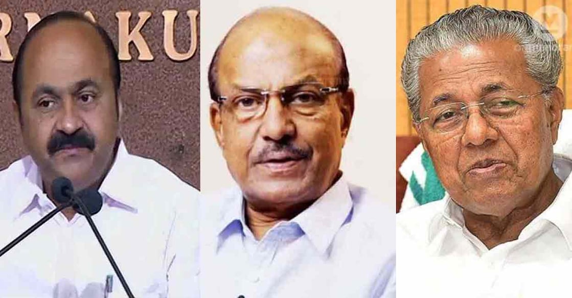 V D Satheesan, P K Kunhalikutty, Pinarayi Vijayan V D Satheesan, P K Kunhalikutty, Pinarayi Vijayan