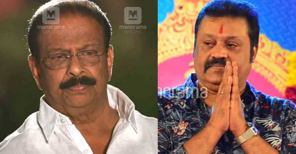 K Sudhakaran and Suresh Gopi.