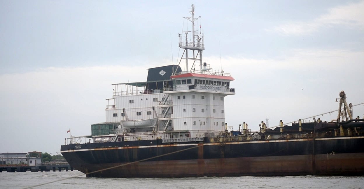 Cochin Port's shipping channel A ship passes through Cochin Port's shipping channel. Photo: TA Ameerudheen