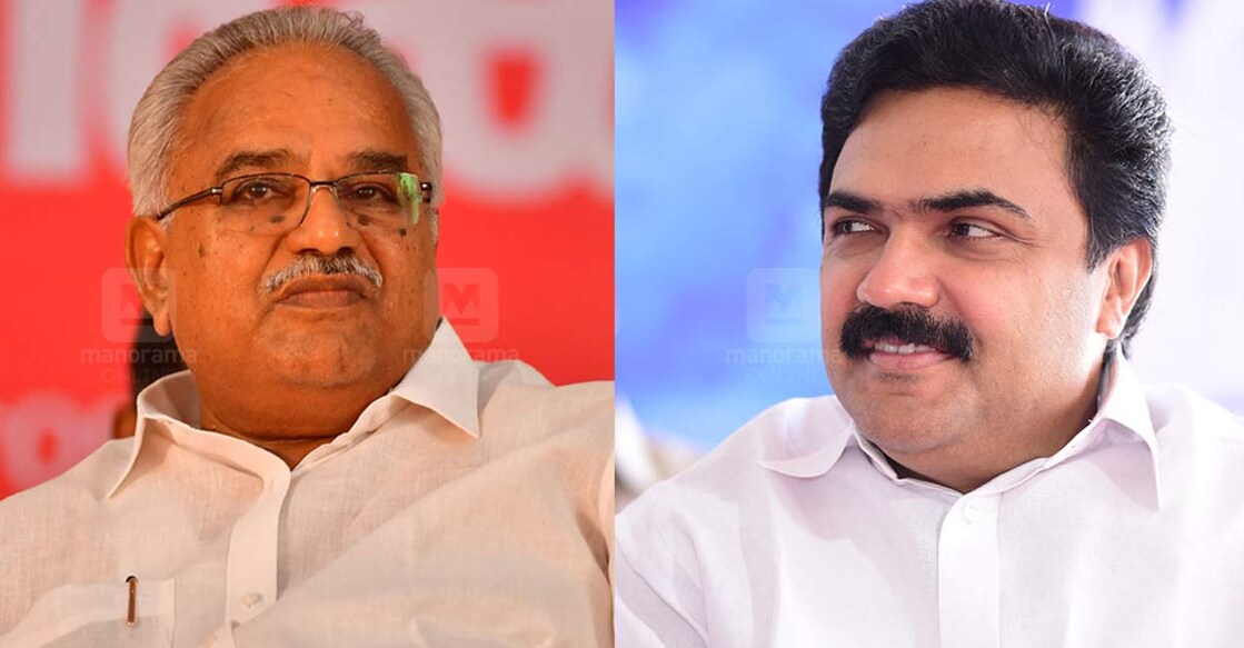 Kanam-Rajendran-Jose-K-Mani CPI state secretary Kanam Rajendran, KC(M) chief Jose K Mani