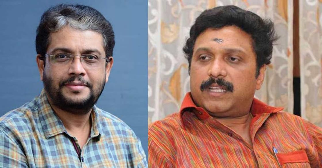 Biju Prabhakar (left), the Chairman and Managing Director (CMD) of KSRTC and KB Ganesh Kumar.
