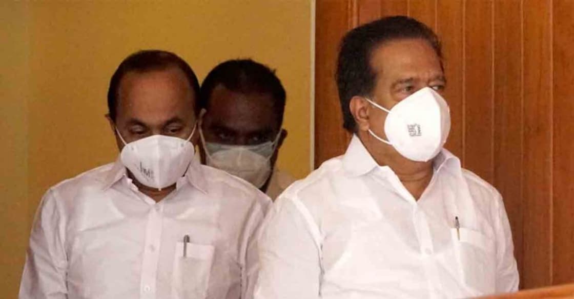 VD Satheesan with Ramesh Chennithala VD Satheesan with Ramesh Chennithala