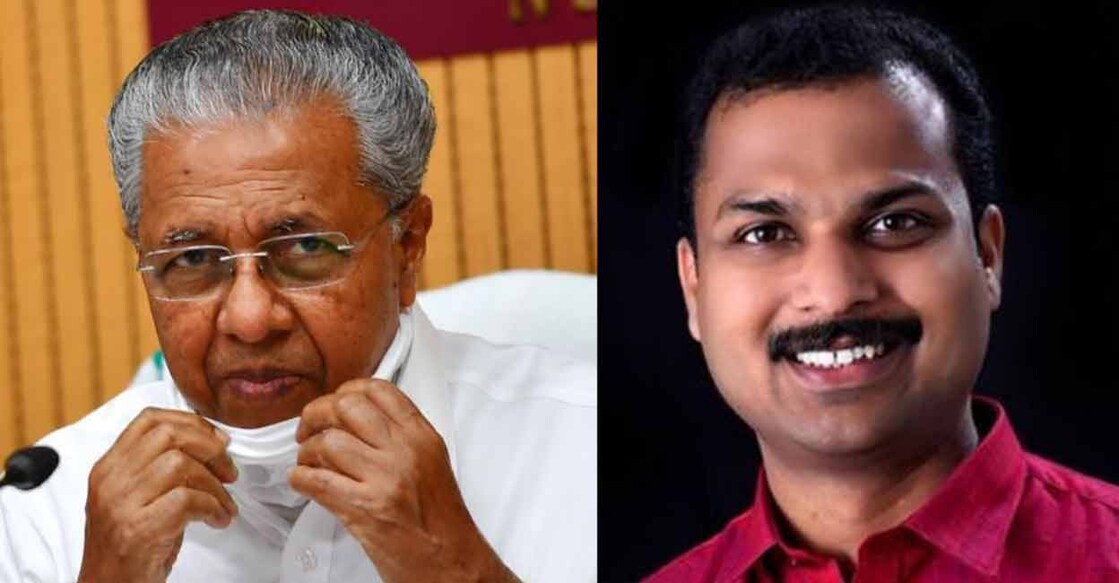 Pinarayi Vijayan, V K Prasanth (Right) V K Prasanth, MLA from Vattiyoorkavu, hit out at the functioning of the second Pinarayi government.
