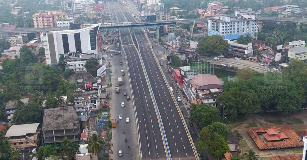 Vyttila flyover Within the city, Vyttila has the worst air with its December average adding up to 56 ug/m3. File photo