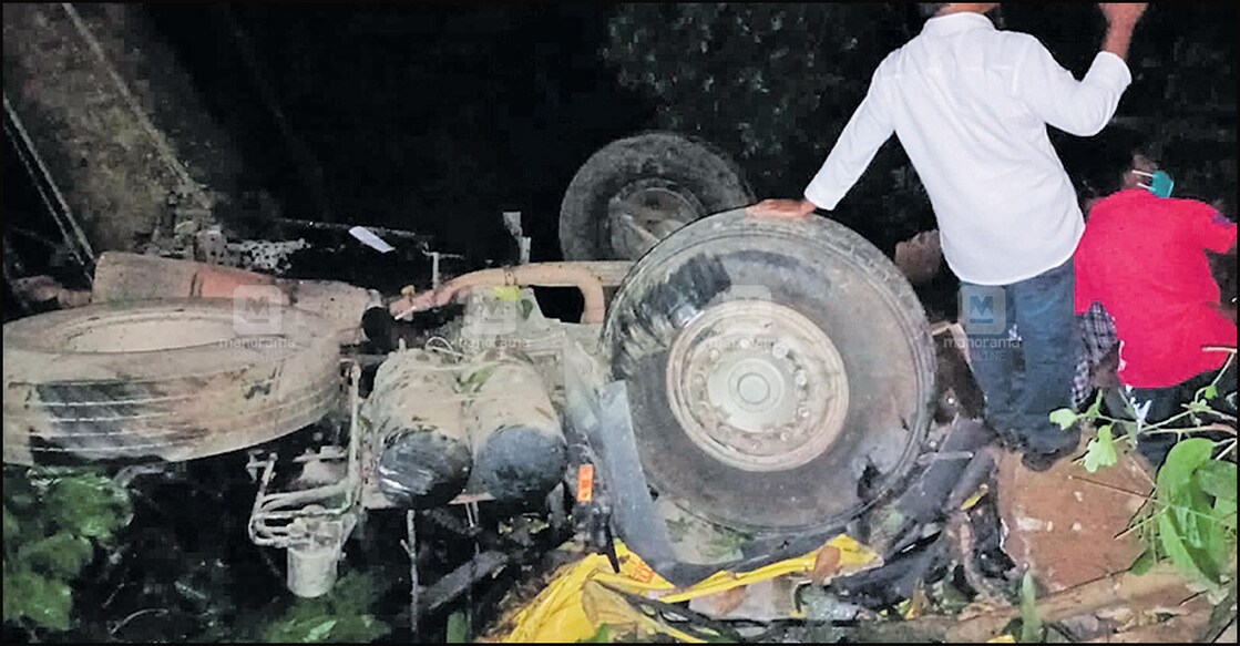 Two killed as lorry plunges into 300ft gorge in Adimali Highway Police along with Forest officials and local residents carried out the rescue efforts that lasted for hours.