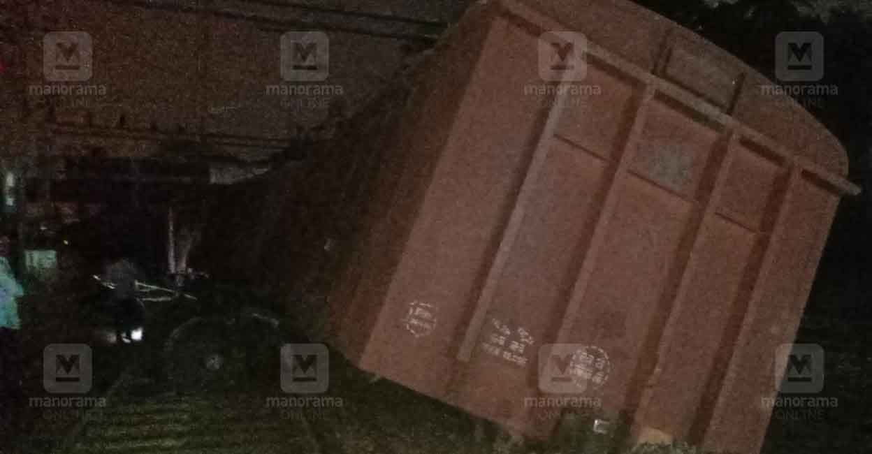 The train was carrying cement.
