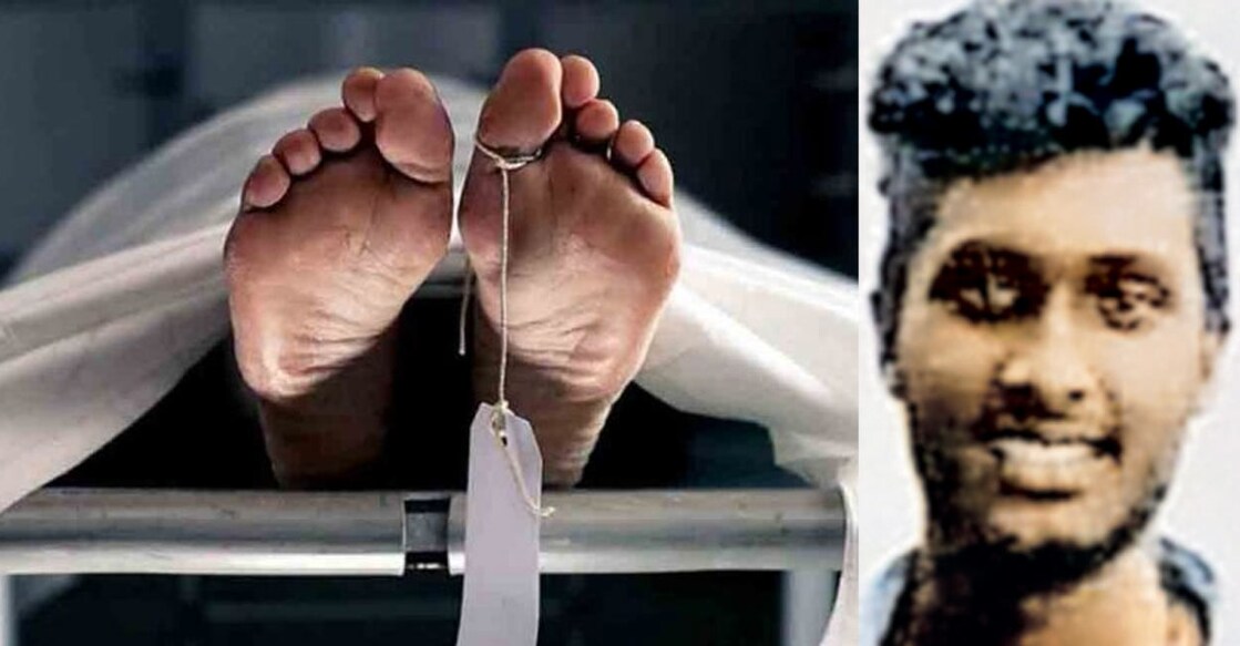 Representative image (left), Gopi Vijayan (right), 19, was found hanging at the spot. 