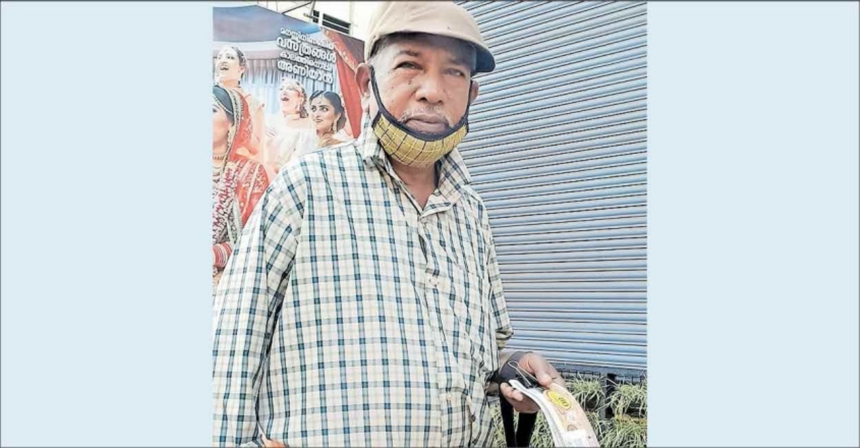 Lady Luck first smiled on Gopalakrishnan in 2014 when he won the Rs one crore Karunya Plus Lottery. Photo: Manorama Online. 