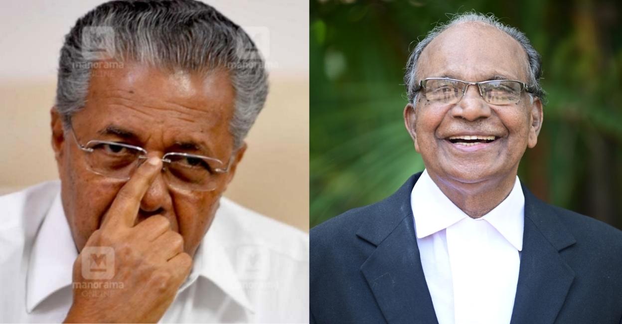 Chief Minister Pinarayi Vijayan; Adv CK Sreedharan. Photo: Manorama