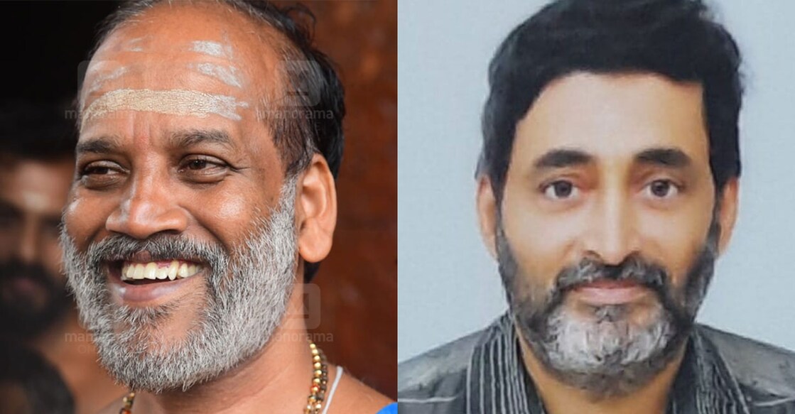 K Jayaraman Namboothiri, Hariharan Namboothiri. Photo: Manorama