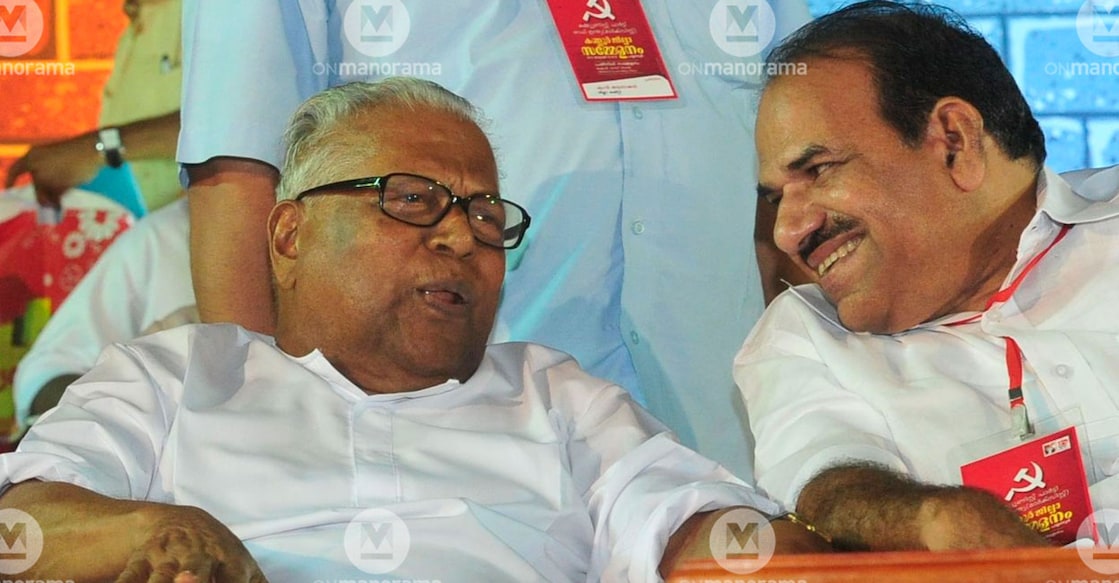 Kodiyeri Balakrishnan Kodiyeri Balakrishnan (right) with VS Achuthanandan. File photo: Manorama
