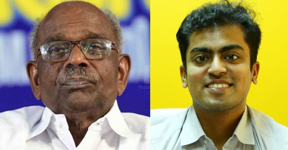 MM Mani (left) and Rahul Krishna Sharma IAS.