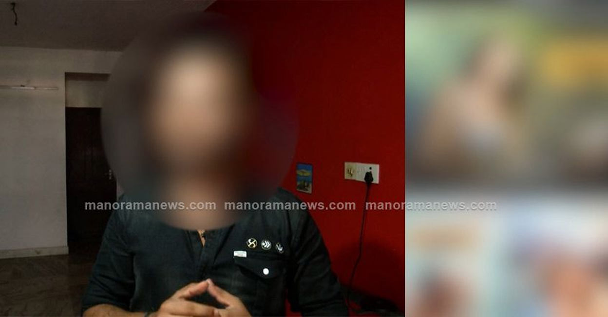 പരാതിക്കാരനായ യുവനടൻ (Video grab:  Manorama News)