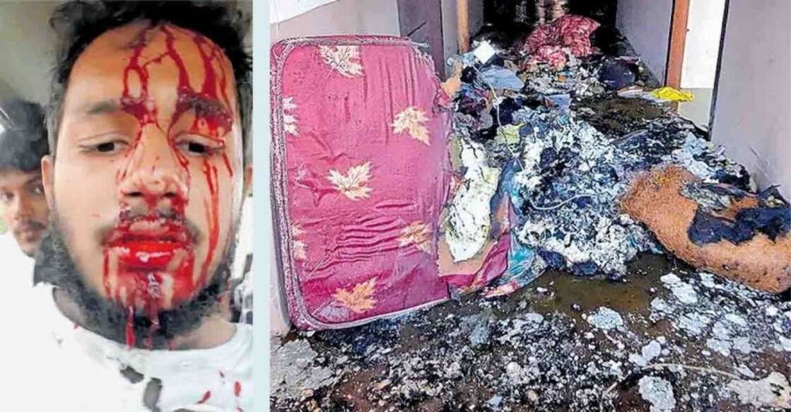 Deepa article image - 1 Mess secretary Hani suffered serious head injuries in the attack. Photo: Manorama Online.