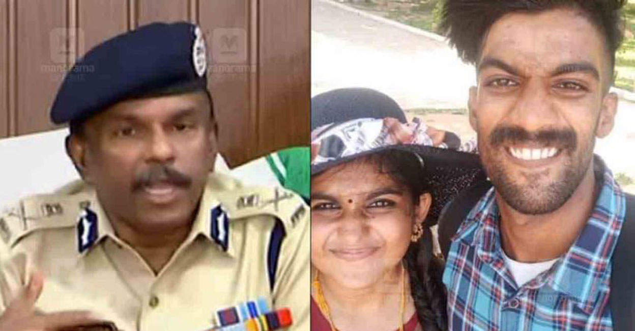 ajithkumar-greeshma-sharon ADGP MR Ajithkumar addressing the media (left). Greeshma and Sharon Raj.