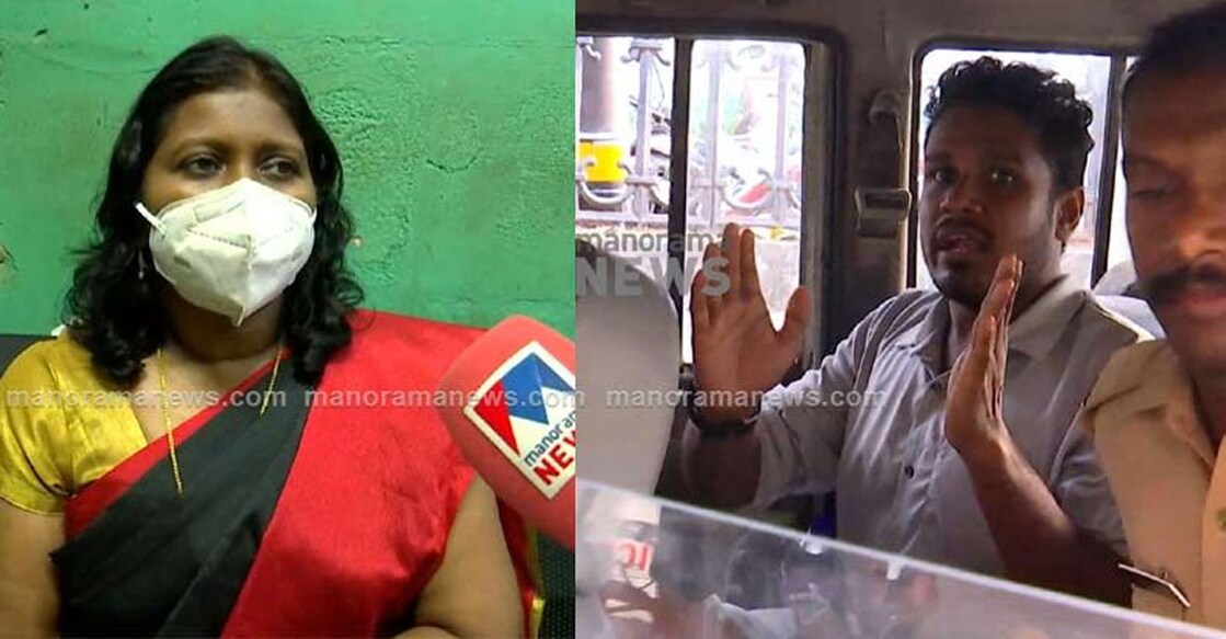 Dr C M  Shobha and Waseer | Photo: Manorama News
