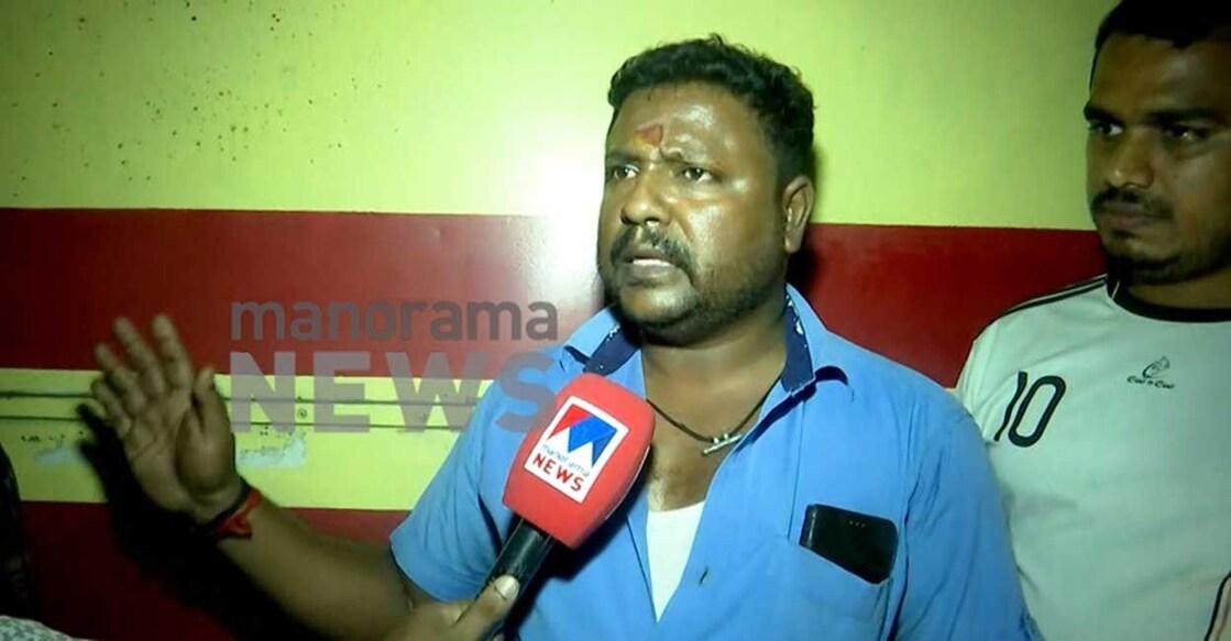 Talking to Manorama News, driver Sumesh said it took him some time before he understood what had happened. Photo: Manorama News video grab. 