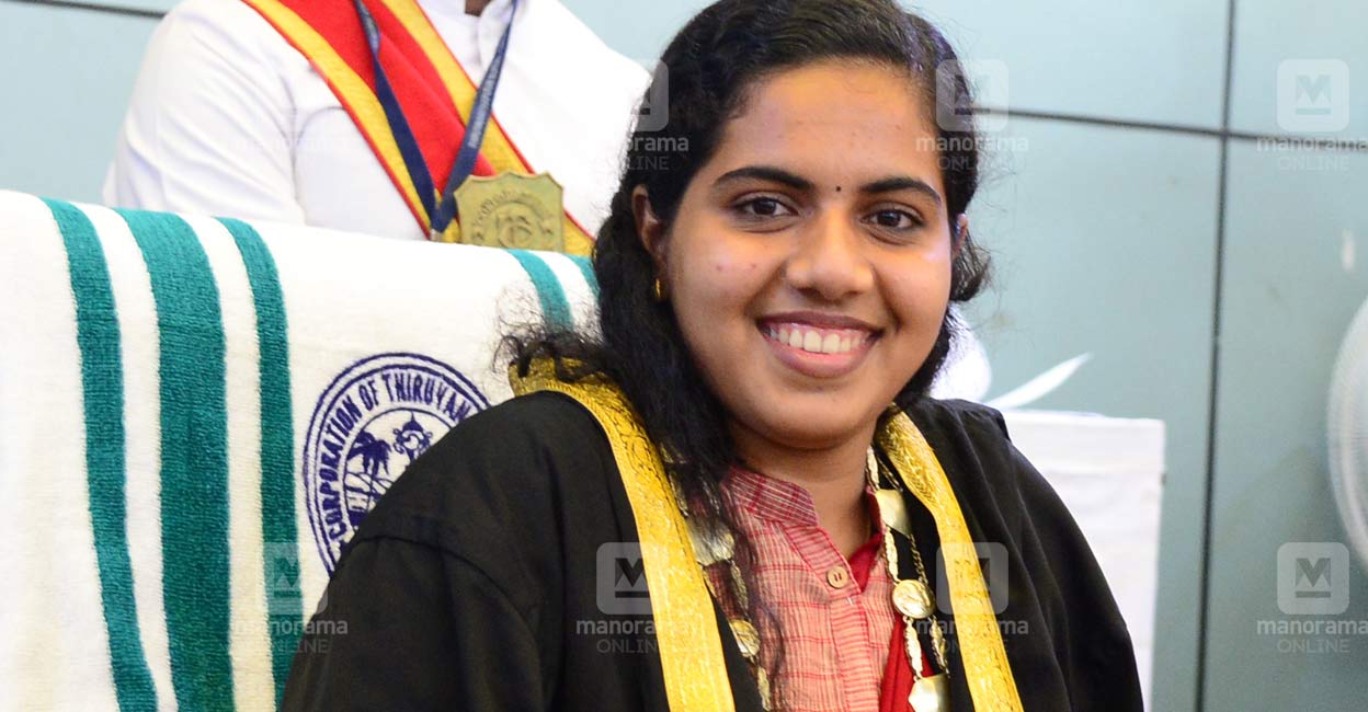 Thiruvananthapuram Mayor Arya Rajendran. File Photo: Manorama