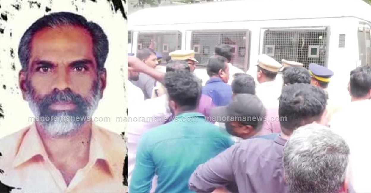 Narayanan Nair; The accused being taken to prison. Screengrab: Manorama News