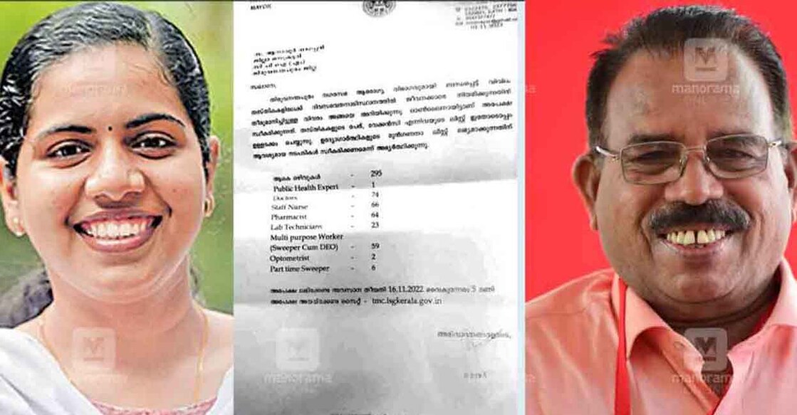 The notice directs the Mayor and the party district secretary to give their explanations on the charges levelled against them before November 20. Photo: Manorama