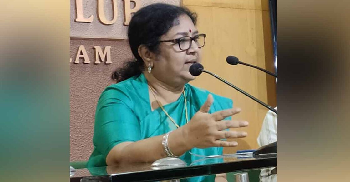 R Bindu, Higher Education Minister of Kerala.