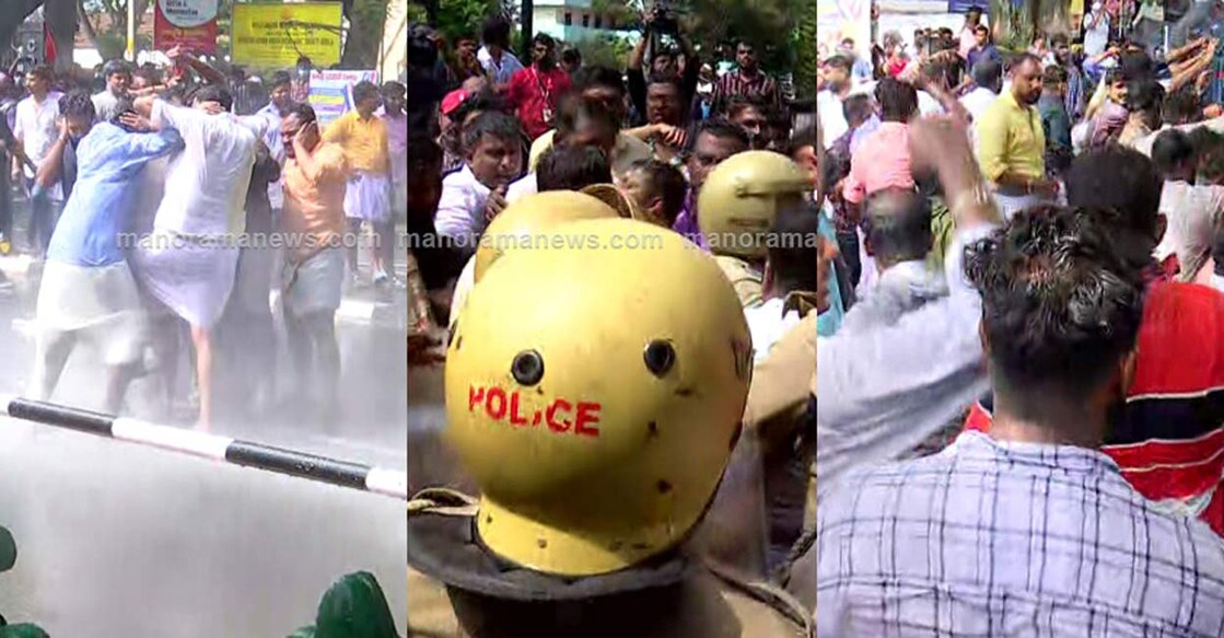 Some cops and media persons were injured during the clash: Manorama TV