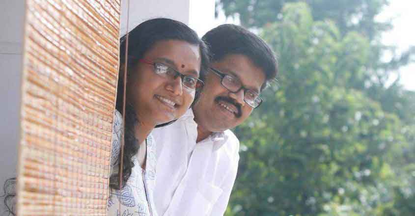 Dr Priya Varghese, KK Ragesh. Photo: Manorama