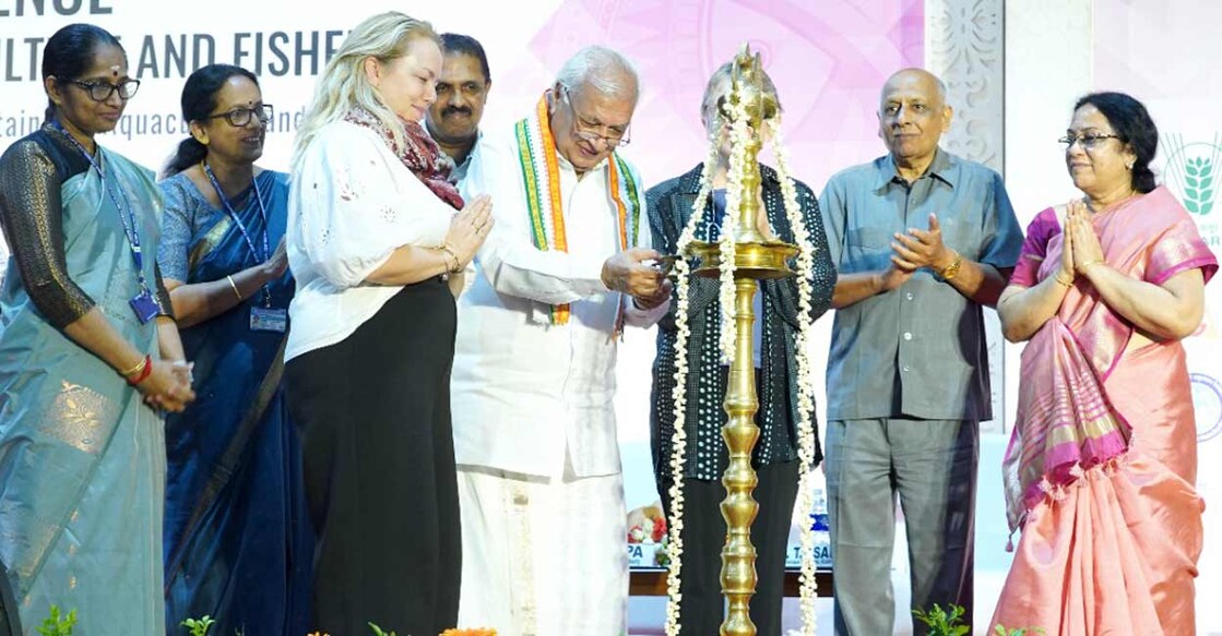 Governor Arif Mohammed Khan inaugurates the 8th Global Conference on Gender in Aquaculture and Fisheries (GAF8) in Kochi on Sunday. Photo: Special arrangement 