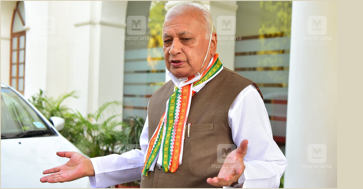 Kerala Governor Arif Mohammed Khan. Photo: Manorama