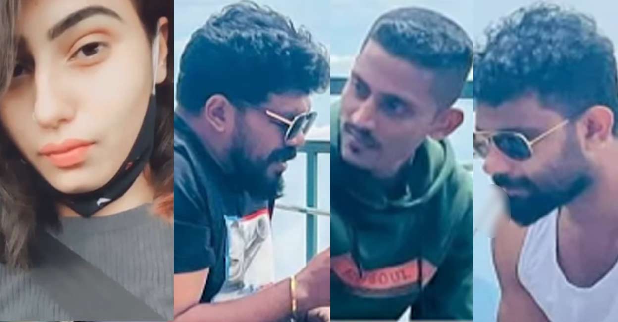 The accused Dimple Lamba, Vivek Sudhakaran, TR Sudeep and Nidhin Meghanathan. Photo: Manorama Online 
