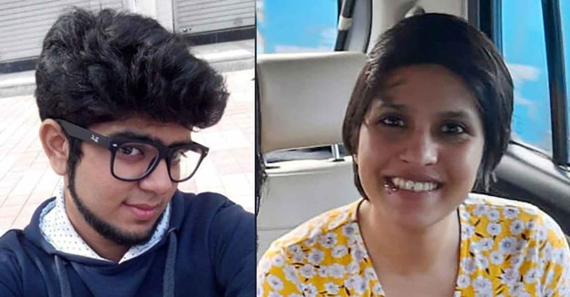 The Palghar girl SHRADDHA WALKAR, killed and hacked to 35 pieces by her boyfriend-cum-livein partner AFTAB POONAWALA, in New Delhi. Shraddha Walkar (R), who was allegedly strangled by her live-in partner Aftab Amin Poonawala (L). Photos:IANS, PTI