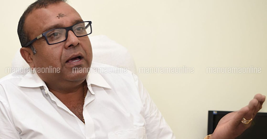 Thushar is the leader of Bharat Dharma Jana Sena (BDJS), an ally of the Bharatiya Janata Party (BJP) in Kerala. Photo: Manorama Online. 
