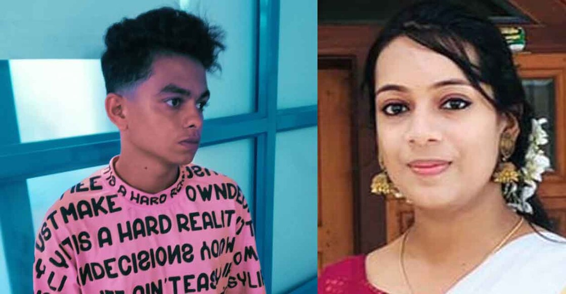 M K Abdul Shuhaib (L), working as an electrician, was arrested for abetting the suicide of Nanda Vinod (R)