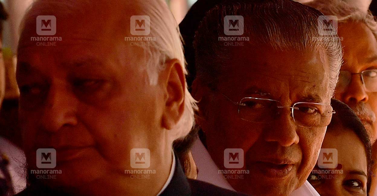 Governor Arif Mohammed Khan Governor Arif Mohammed Khan, Chief Minister Pinarayi Vijayan