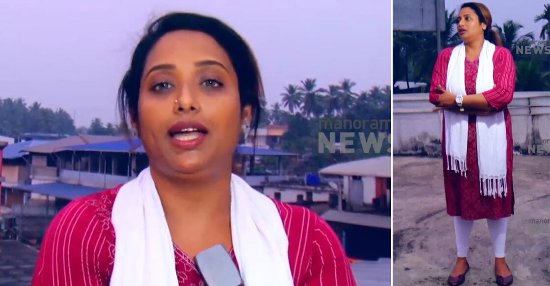 Saritha Ravindran, a Hindi teacher at CKHM Government Higher Secondary School at Edapattaan, complained that the school headmistress, made harsh remarks when she entered her cabin to mark attendance. Photo: MMTV. 