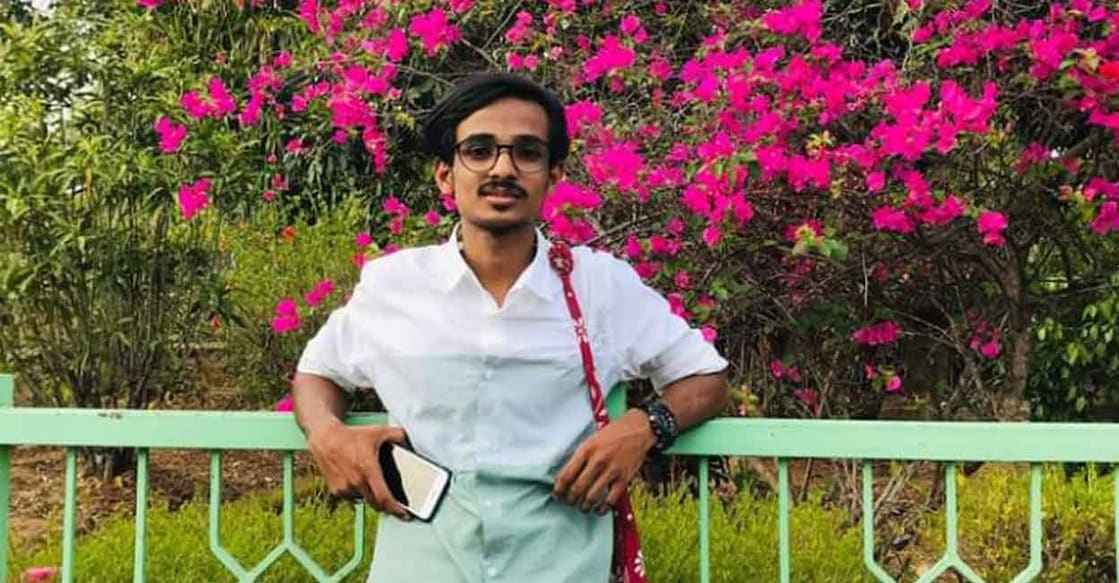 Shehan was a first-year student of the university's integrated PG course in Development Studies. Photo: Special arrangement