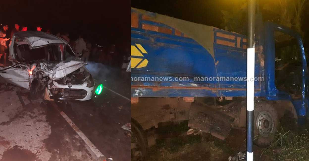 3 youths die after lorry rams car in Kasaragod
