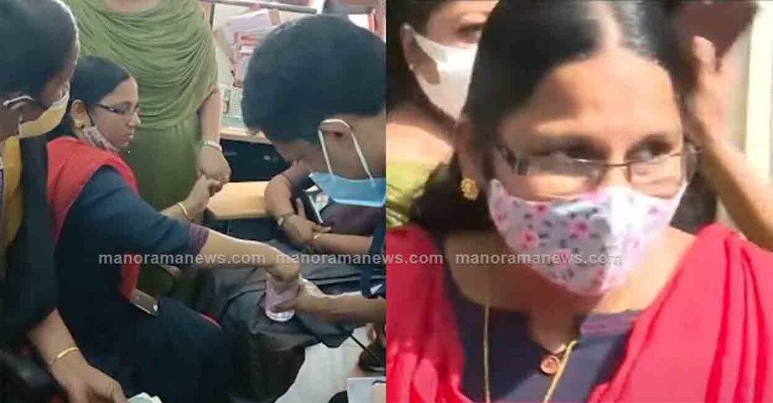 CJ Elsy was arrested for taking bribes from students. Photo: Manorama News