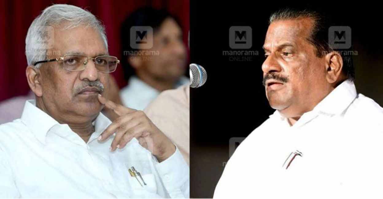 P Jayarajan and EP Jayarajan. Photos: Manorama