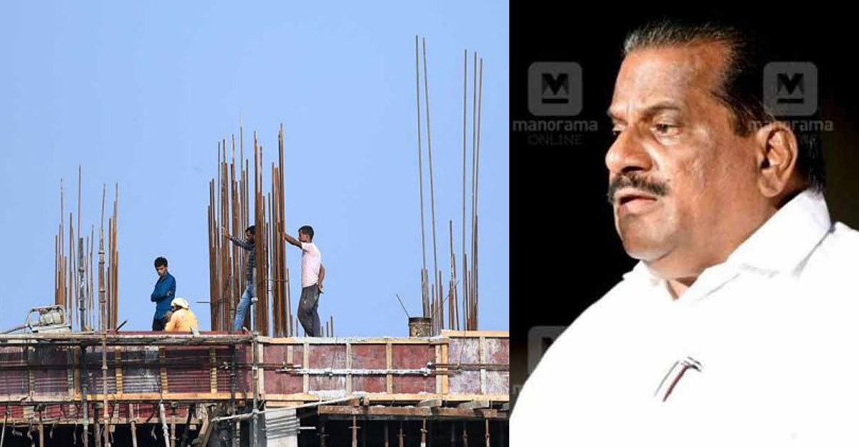 anthoor Photos: Representational Image (left) and E P Jayarajan (right) | File Images