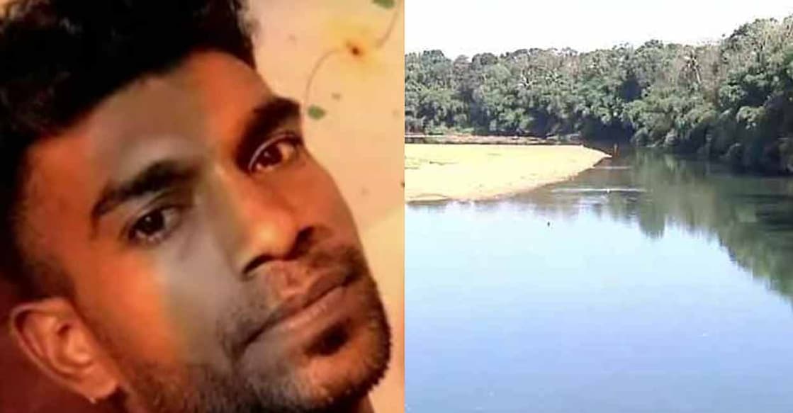 drowning Binu Soman drowned at Kallooppara. Photos: Screenshot from Manorama News