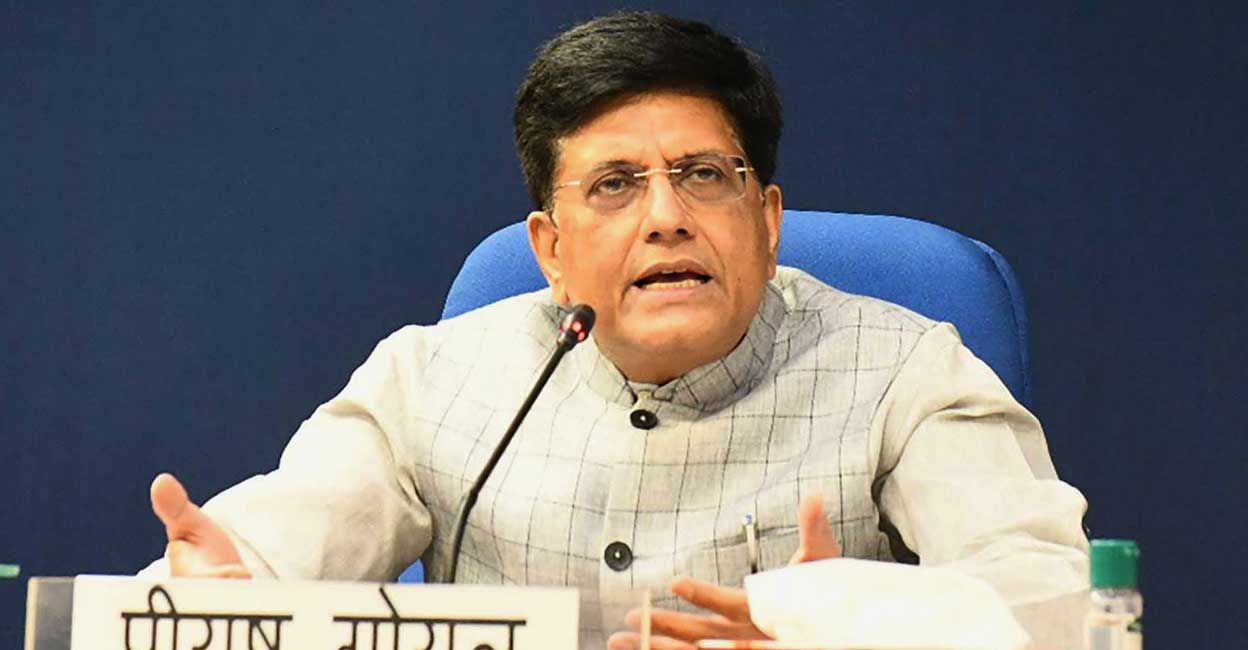 Piyush Goyal Union Minister Piyush Goyal. Photo: PIB