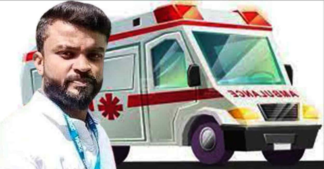 Ambulance driver Shefeeq. 