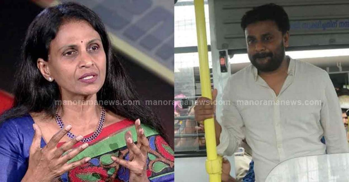 R Sreelekha IPS and actor Dileep. R Sreelekha IPS and actor Dileep.