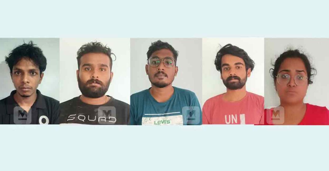 Sanuraj, Anandhu S Nair, Musammil, Abhishek and Vaishnavi.