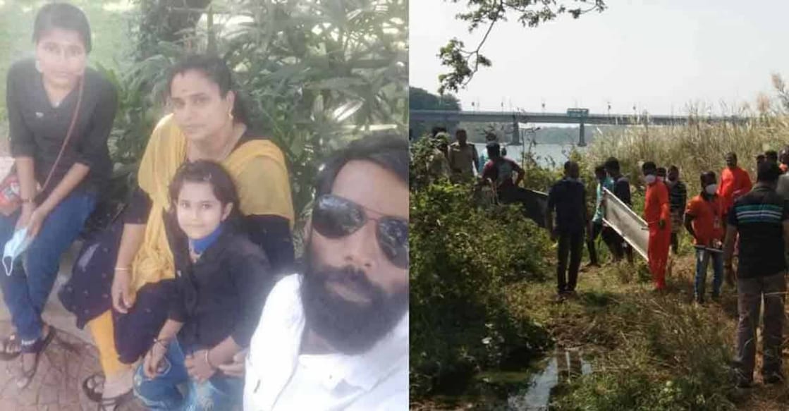 Four of a family drown in Bharathapuzha, suicide suspected Four of a family drown in Bharathapuzha, suicide suspected