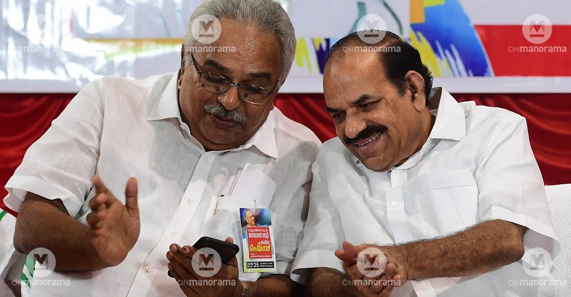 Kanam Rajendran (left) and Kodiyeri Balakrishnan (right). File Photo: Manorama