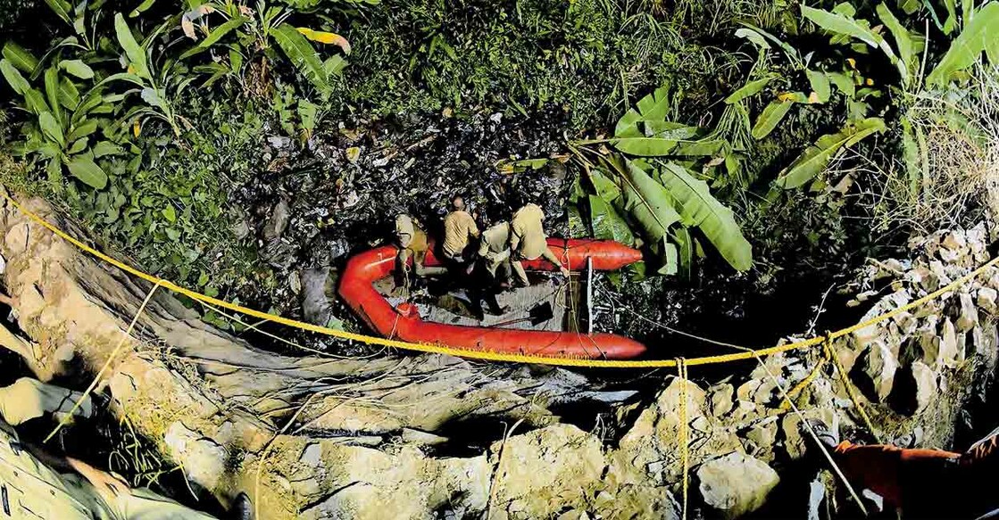 Search on for driver after lorry falls into quarry pond near Kottayam town The incident took place around 9 pm and Fire and Rescue personnel located the vehicle by 12.30 am on Saturday.